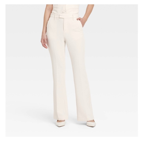 a new day Pants - a new day Cream Women's Flare Pants